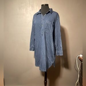 Jean Dress / Tunic style jean top : Women Large Petite
